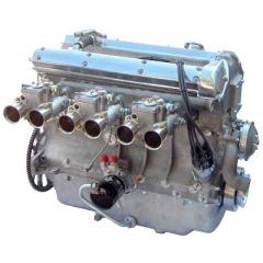 Jaguar LWE engine, wide angle head, carburettors, alloy block, wet sump