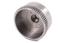 Flywheel with starter teeth