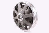 Alloy wheel well base with 330mm brake drum