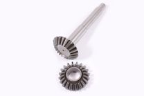 Bottom vertical shaft bevel gear pair